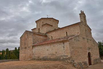 The unique Hermitage of Our Lady of the Annunciation, a Lombard-Catalan Romanesque example near Urena, Spain