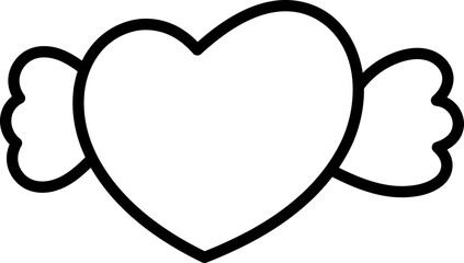 heart with wing