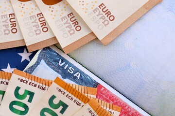 Entry tax to the US, visa fee tax, deposit euro upon entry to the USA. Deposit of money in the US