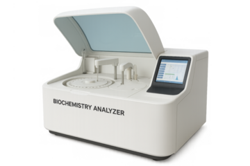 Biochemistry analyzer laboratory equipment performing medical diagnostics