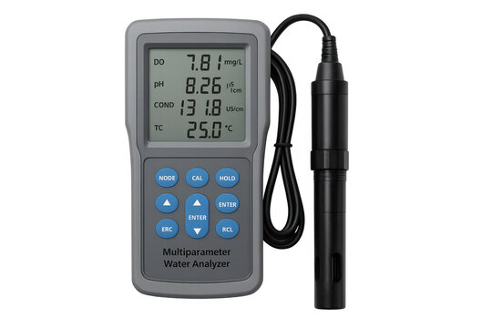 Multiparameter water quality analyzer testing ph conductivity