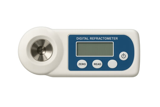 Digital refractometer measuring brix sugar concentration