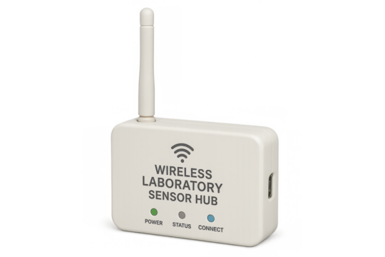 Wireless laboratory sensor hub for collecting data