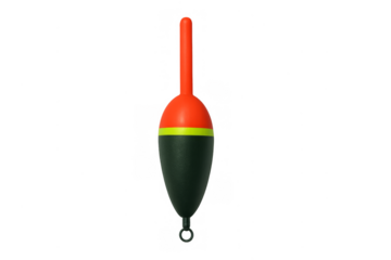 Fishing float bobber for angling hobby on transparent background