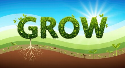 A vibrant green tree with leaves and a sun shining behind it, symbolizing growth and vitality.