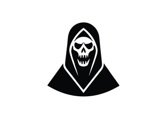 death hood silhouette vector icon