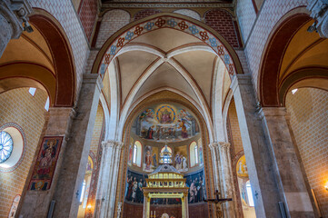 Obraz premium The Cathedral Basilica of Santa Maria Annunziata is the principal place of Catholic worship in Anagni, the episcopal seat of the Diocese of Anagni-Alatri; it has the dignity of a minor basilica.