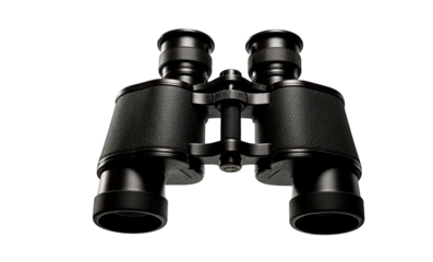 binoculars on white background