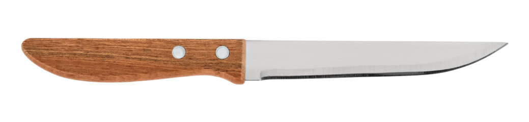 Kitchen knife on a white insulated background