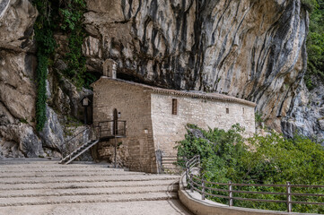 Fototapeta premium Genga, Marche. The Hermitage of Santa Maria Infra Saxa