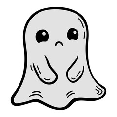 Sad Ghost Halloween Lonely Melancholy Cute Crying Emotional