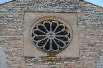 The Church of San Francesco is a religious building located in Gubbio, built in the second half of the 13th century. The exterior retains its Gothic apse, and the bell tower stands next to it.