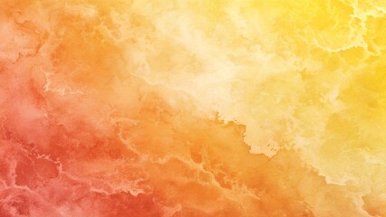 Yellow and Orange Gradient Watercolor Background. Vibrant. Vintage Abstract Texture Hand-Drawn