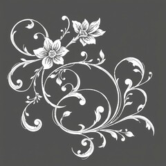vector illustration of a floral ornament