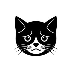 vector illustration of a cat head