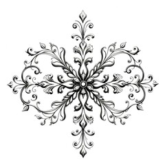 vector illustration of a floral ornament