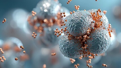 Nanovaccine nanoparticle cluster targeting tumor cell interaction with metallic carrier, microscopic lipid and particle dynamics - Powered by Adobe