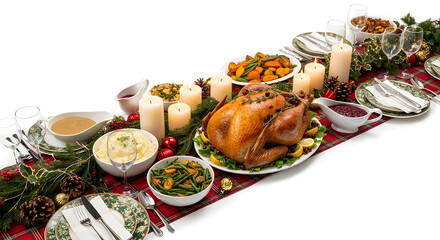 Healthy gourmet seafood dish of grilled salmon with fresh green vegetables and lemon on a white plate