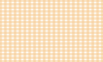 Cute yellow gingham check fabric texture background. Plaid fabric seamless pattern background. Vector Illustration