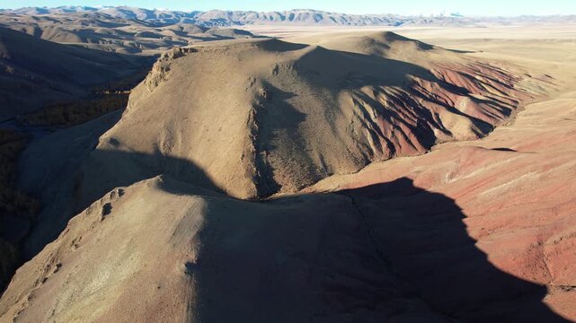 flight in Gorny Altai in autumn, Russia September