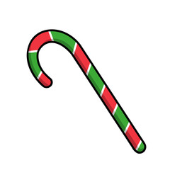 Christmas Candy Cane Illustration