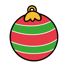 Christmas Ornament Ball Illustration