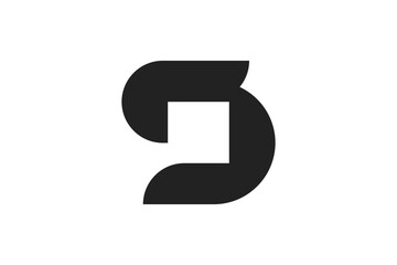 Letter SD Space Logo 