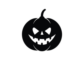 pumpkin blood mask silhouette vector icon