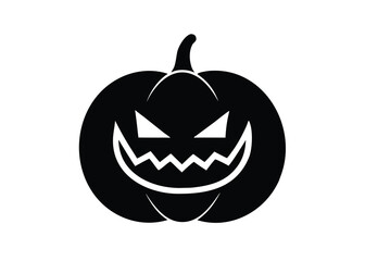 pumpkin mouth jaw silhouette vector icon