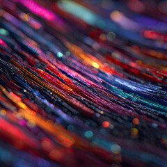 Abstract swirling pattern of vibrant colors, with streaks and glowing highlights