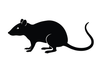 rat silhouette silhouette vector icon