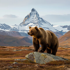 bear in the mountains