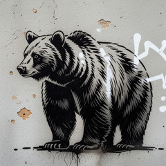 vector illustration of a bear