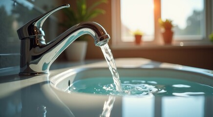 Faucet that is running out of the water