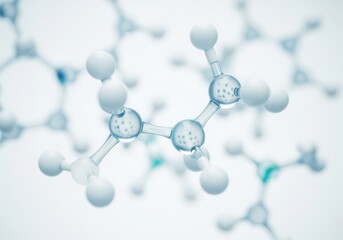 Molecular structure close-up image
