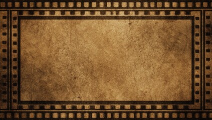 Vintage filmstrip border, aged paper textured backdrop, evoking nostalgia and cinematic feel