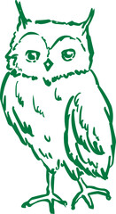 owl in the snow