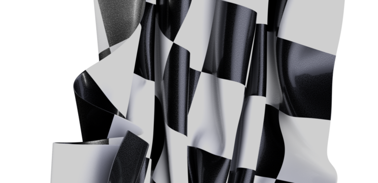 Stylish black and white checkered flag fabric.  Perfect for speed, victory, and racing concepts. - Powered by Adobe
