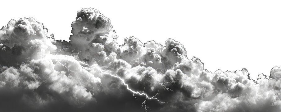 Storm clouds in grayscale
