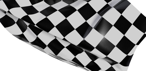 Obraz premium High-resolution image of a checkered flag, perfect for backgrounds, designs, and racing themes.