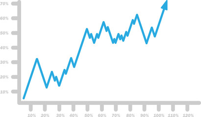 Rising Trading Thumbnail Chart | Graph