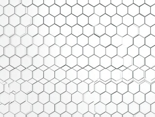 White honeycomb structure with subtle shadows creates a patterned, clean geometric design