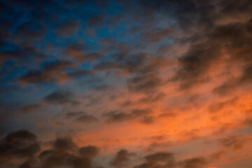 dramatic sky and clouds