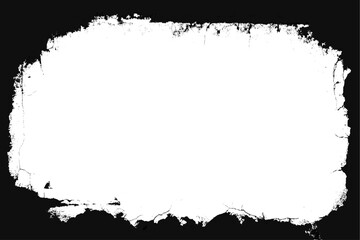 Grunge border texture . Grunge style frames are black on white background. Grunge frame Scratched grunge urban texture dust overlay distressed grainy abstract vector design on transparent background.