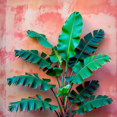 abstract background with leaves