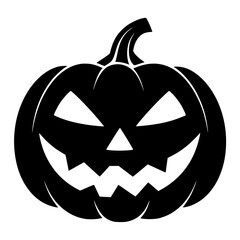 Eerie Halloween pumpkin design with spooky carved face perfect for seasonal projects and creative designs