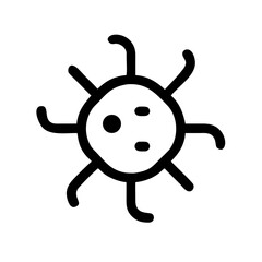 Obraz premium Virus Icon Set – Pathogen, Microbe, Infection, Bacteria, Disease, Germ, Biohazard