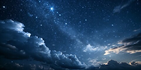 night sky and clouds