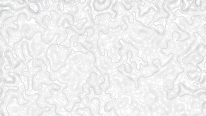 Abstract topography contour map line and modern wavy map line design, geography map contour wave line white background. Vector art