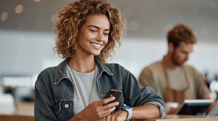 Modern payment methods enhance shopping experience in trendy cafe - Powered by Adobe